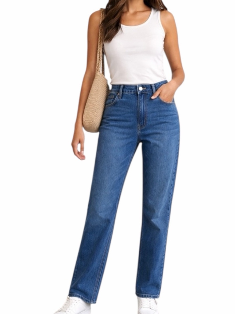 NEW SEVEN 7 90’s Straight Leg High Rise Jeans Size 8